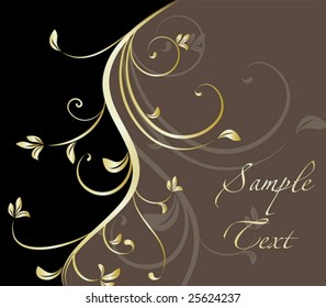 Abstract floral template place for your text