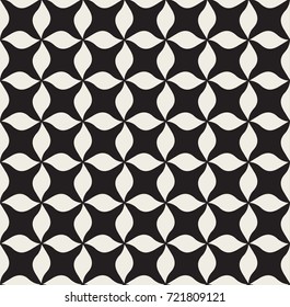 Abstract Floral Tiles Seamless Vector Pattern. Geometric texture. Repeating background.