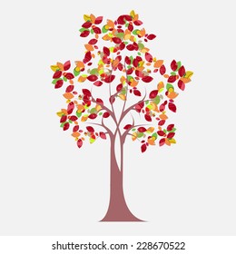 abstract floral tree