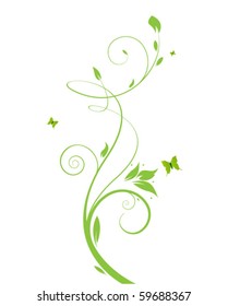 abstract floral tree