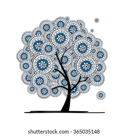 Abstract floral tree for your design