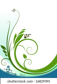 abstract floral vector