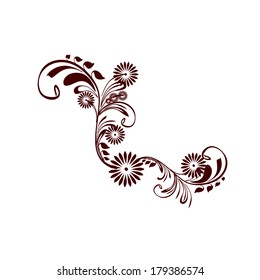 Abstract floral. Vector