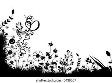 abstract floral vector