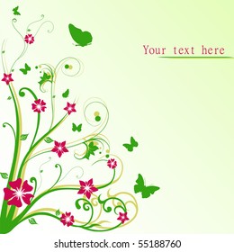 abstract floral vector