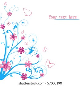 abstract floral vector