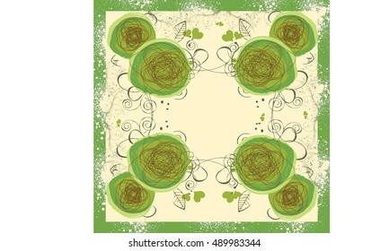 Abstract Floral Vector Art
