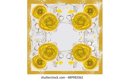 Abstract Floral Vector Art