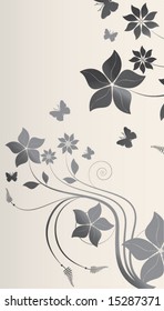 abstract floral vector background. vector