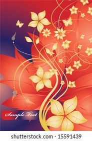abstract floral vector background