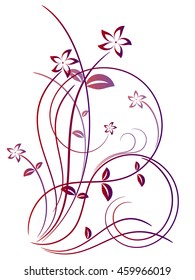 Abstract floral vector background