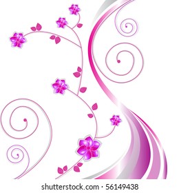 abstract floral vector background