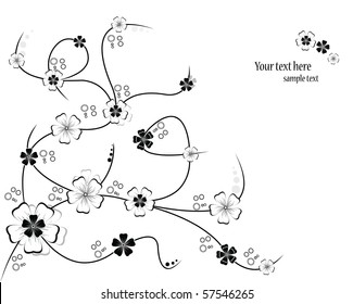 abstract floral vector background
