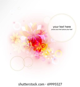 abstract floral vector background