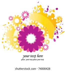 abstract floral vector background