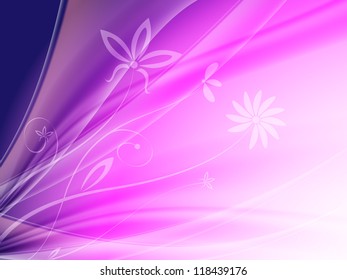 abstract floral vector background with copy space. Eps10