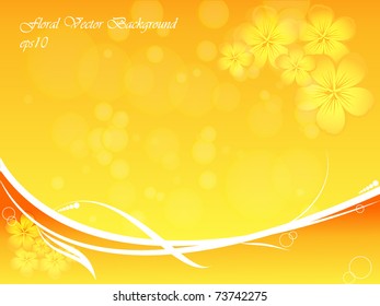abstract floral vector background with copy space. Eps10