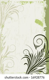 Abstract Floral Vector Background, decorative background