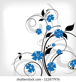 an abstract floral vector background for design