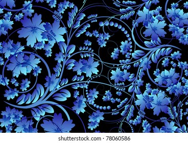 Abstract floral vector background. Eps 10.