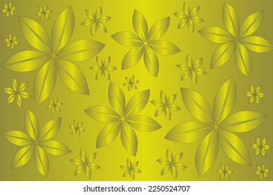 Abstract floral vector background with gradient colors