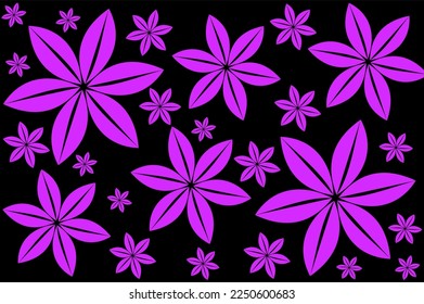 Resumen de fondo vectorial floral con colores gradientes