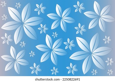 Abstract floral vector background with gradient colors