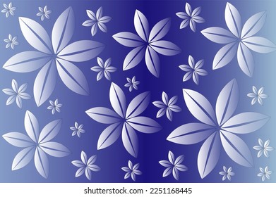 Abstract floral vector background with gradient colors