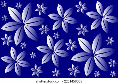 Abstract floral vector background with gradient colors