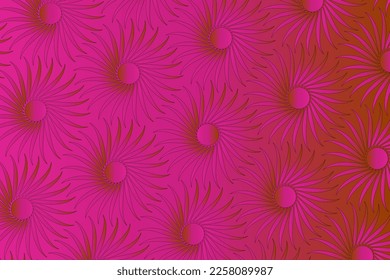 Abstract floral vector background with gradient colors