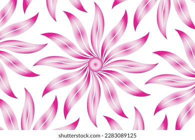 Abstract floral vector background with gradient colors and beautiful flower petals