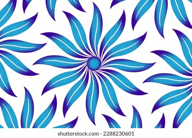 Abstract floral vector background with gradient colors and beautiful flower petals