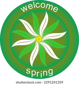 Abstract floral vector background with gradient colors and beautiful flower petals