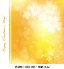 abstract floral vector background for valentine day. Eps10