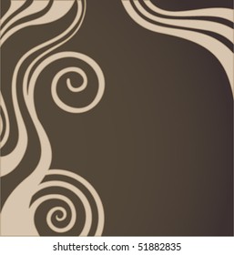 Abstract floral vector background. Vintage decor