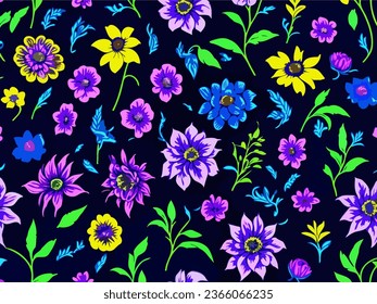 abstract floral vector backgrounds. High quality vibrant colors modern designs versatile use. 