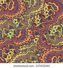 Abstract floral vector colorful ornate. Can be used for wallpaper, pattern fills, web page background,surface textures