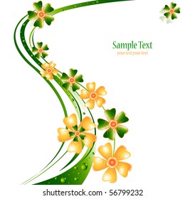 abstract floral vector composition