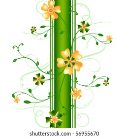 abstract floral vector composition