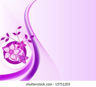 Abstract floral vector design