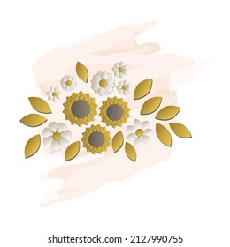 abstract floral vector graphic artwork
