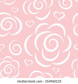 abstract floral vector graphic seamless background with roses. Eps-8