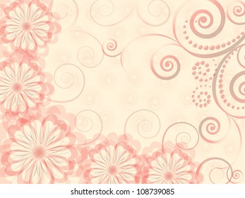 abstract floral vector illustration