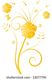 abstract floral vector illustration