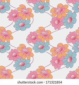 Abstract floral vector illustration