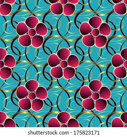  abstract floral vector illustration