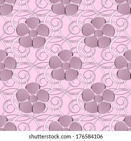  abstract floral vector illustration