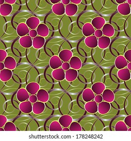  abstract floral vector illustration
