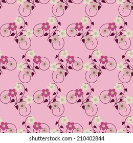 abstract floral vector illustration background