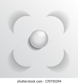 Abstract floral vector illustration, design element